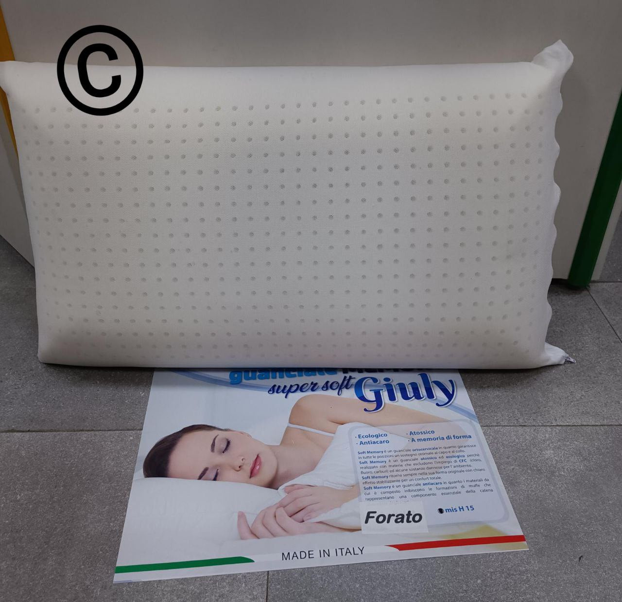 NUOVO GUANCIALE IN MEMORY FORATO