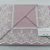 Nazareno Gabrielli Cotton Sheet Set with Elegant Tulle Flounce and Refined Macramé