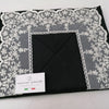 Nazareno Gabrielli Cotton Sheet Set with Elegant Tulle Flounce and Refined Macramé