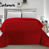 Two-Tone Solid Color Quilted Bedspread