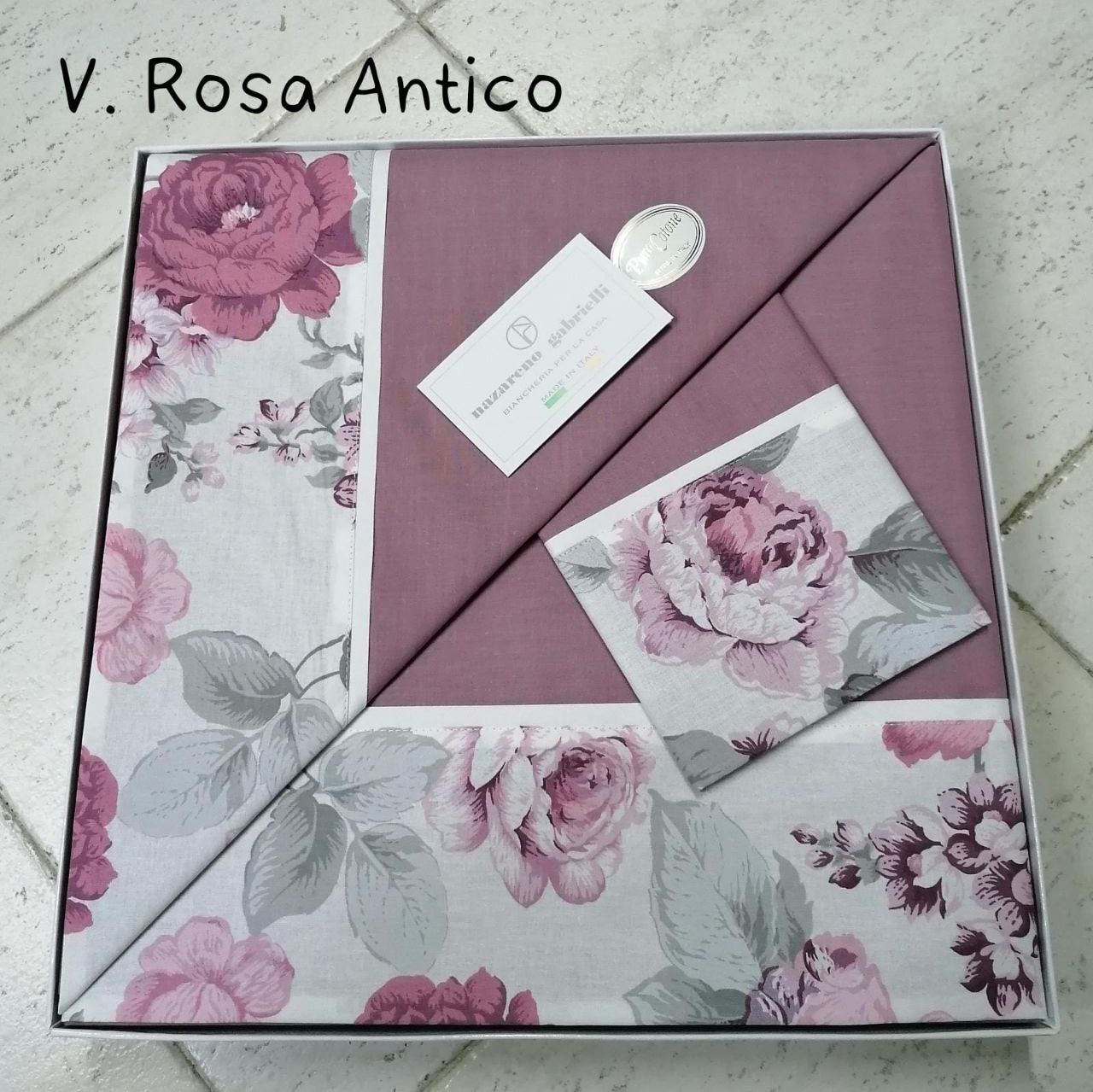 Completo lenzuola Nazareno Gabrielli con balza stampata