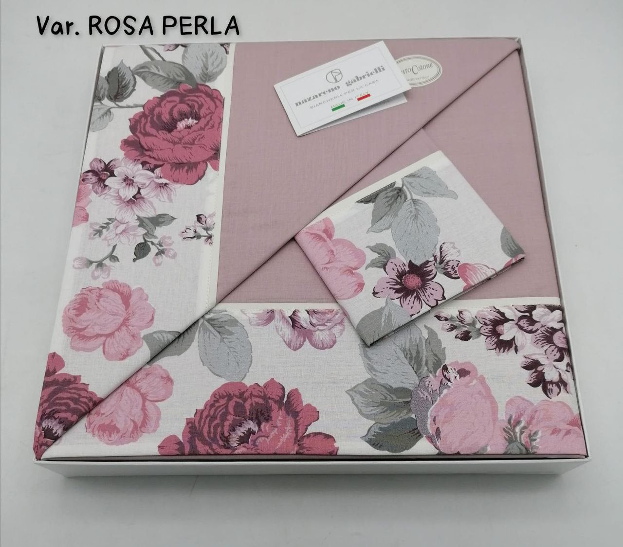 Completo lenzuola Nazareno Gabrielli con balza stampata