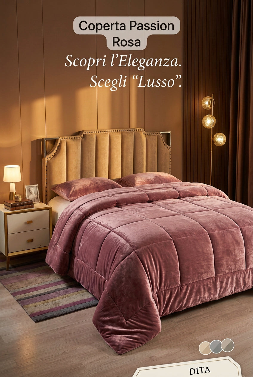 Coperta Sogno di Lusso  con 2 federe omaggio