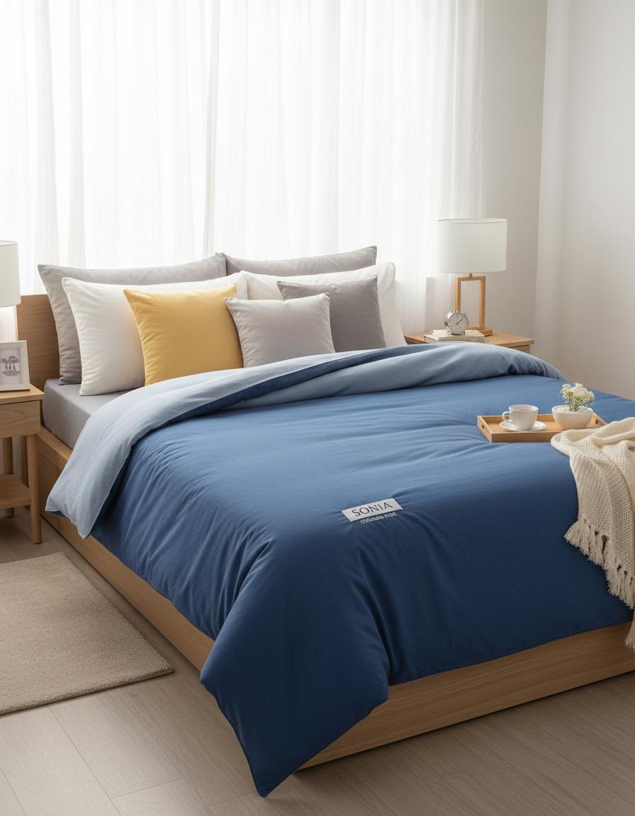 copri piumino tinta unita